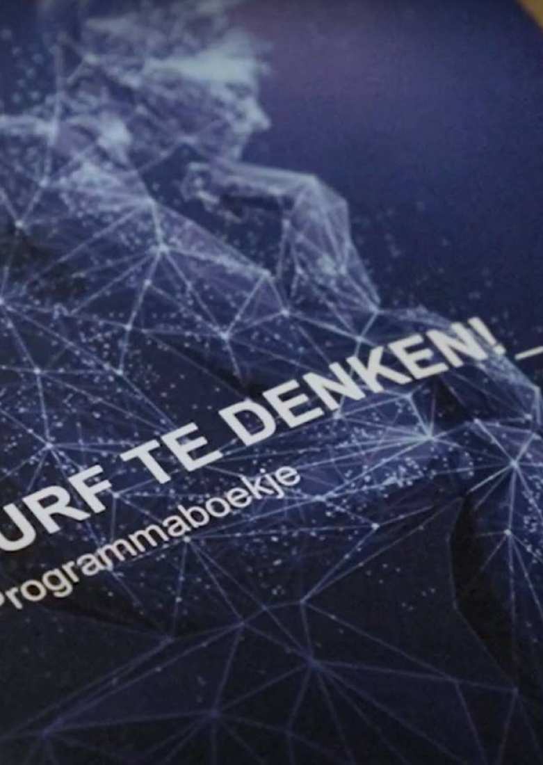 Symposium Durf te Denken! Video opname screenshot. Filosofie op de HAN 2022