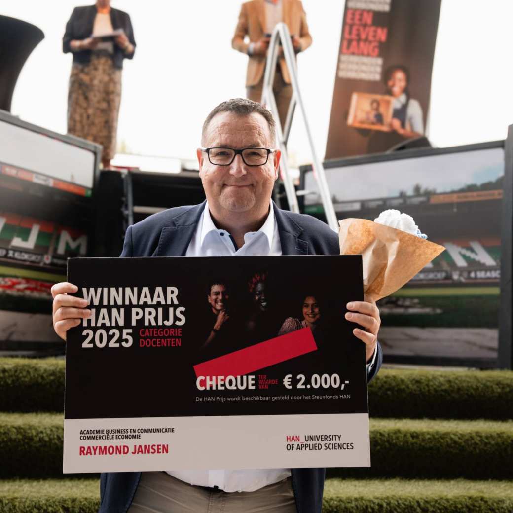 HAN Prijs winnaar categorie Docent Raymond Jansen