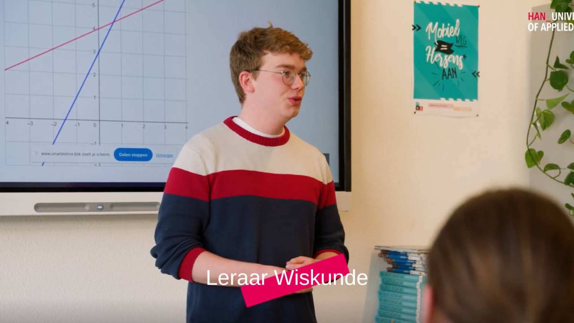 Videostill Axel Leraar Wiskunde