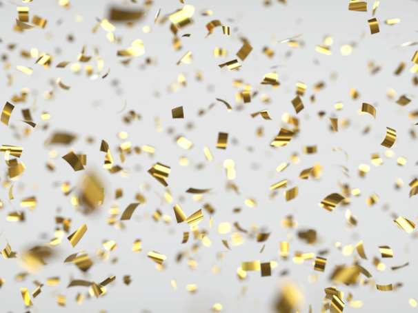 blij confetti feest