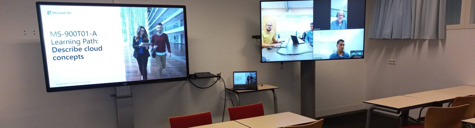 Voorbeeld van hybrid classroom