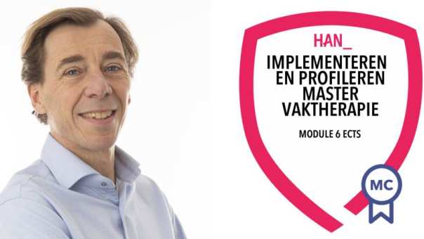 Foto van Harald de Vries met Edubadge van 6 ECTS