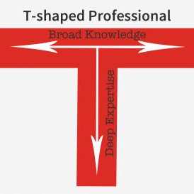 De T-shaped professional