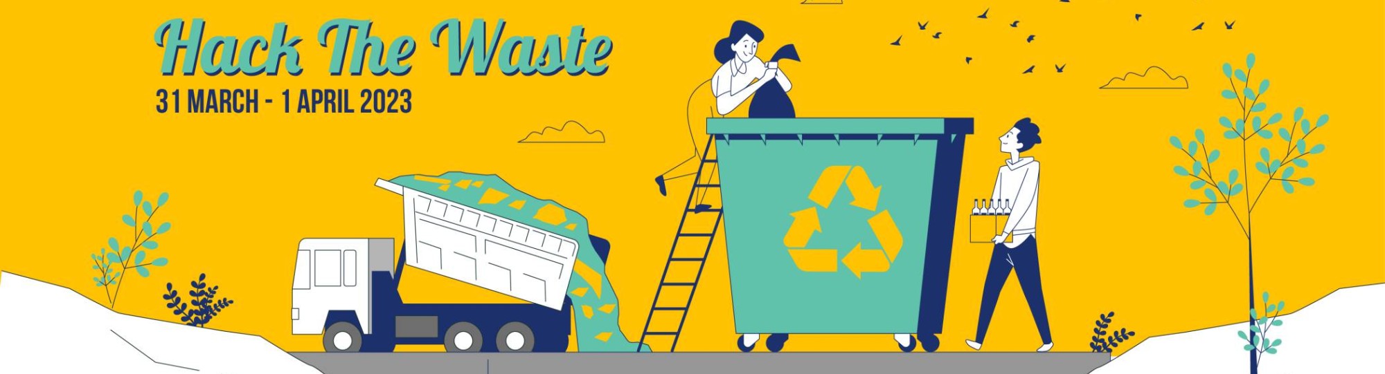 Logo van Hack the Waste editie 2023