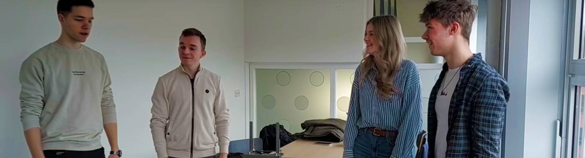 Studenten van de minor Machinebouw laten hun project zien