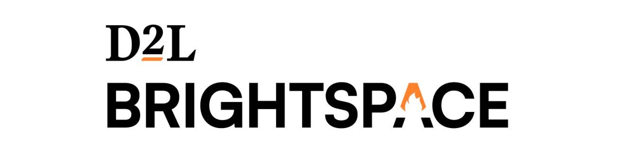 Brightspace logo op achtergrond van groot wit vlak