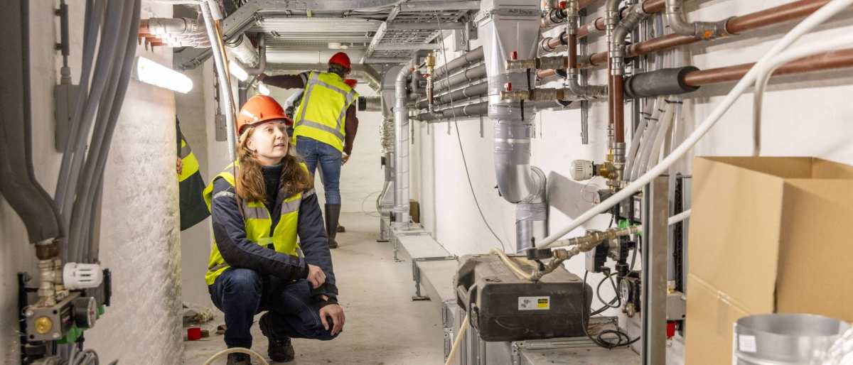 cursisten van de leergang innovatief en energiebesparend restaureren in landgoed Reuvensweerd