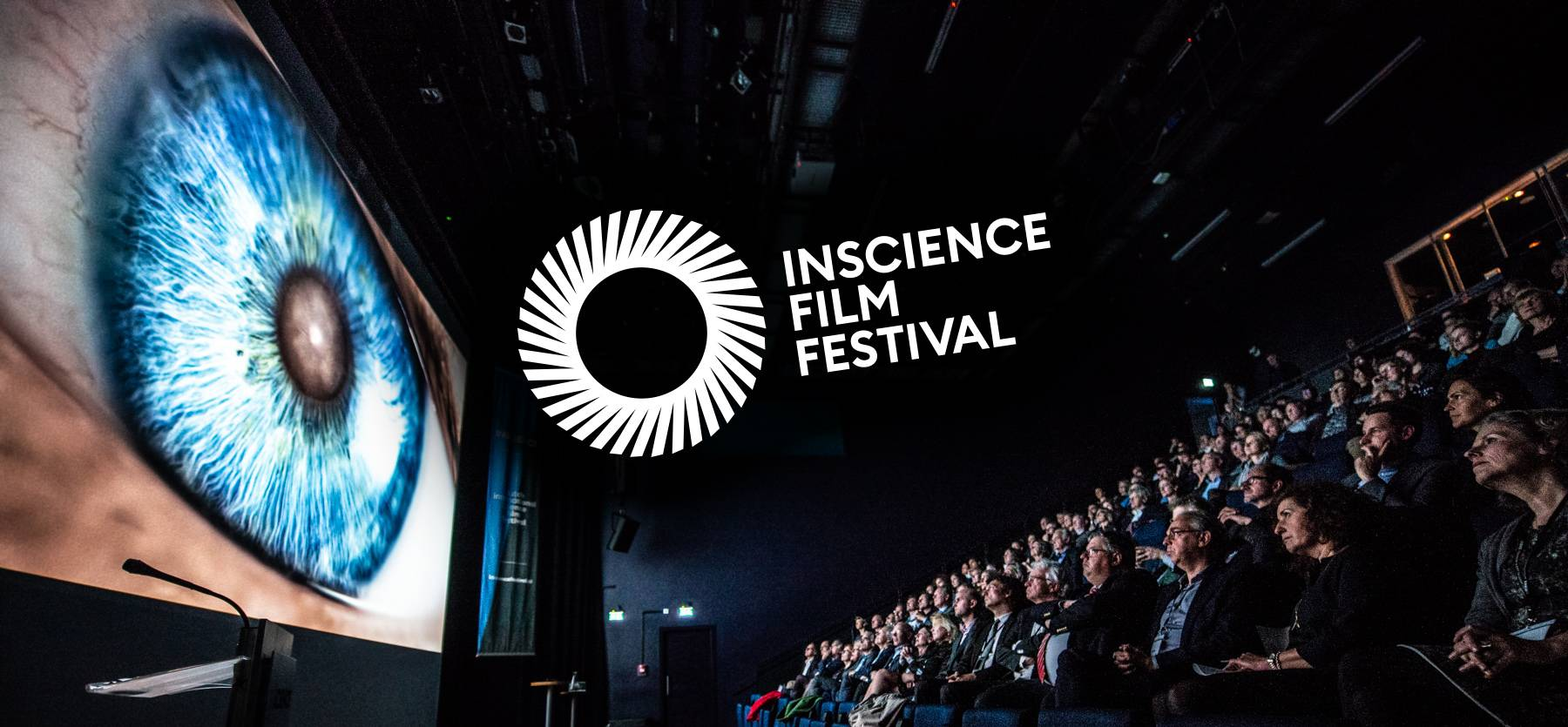 Logo en sfeerbeeld InScience filmfestival Nijmegen editie 2024.