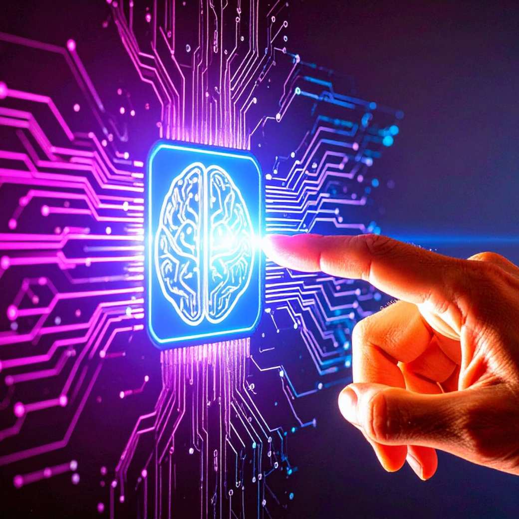 Afbeelding voor de Pitstop van 7 oktober, een hand wijst naar een knop in de vorm van hersenen