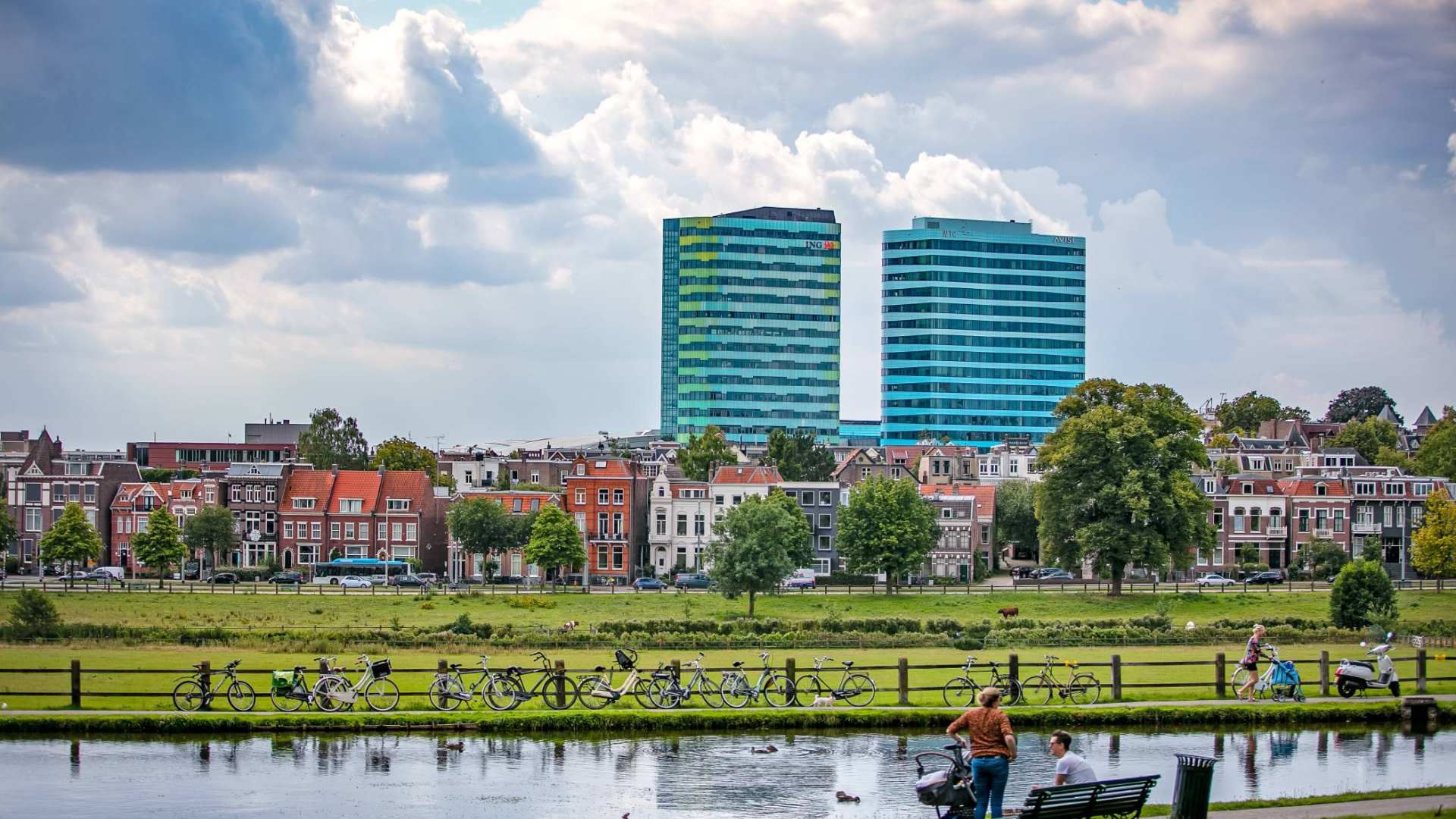 Arnhem stadsaanzicht en park