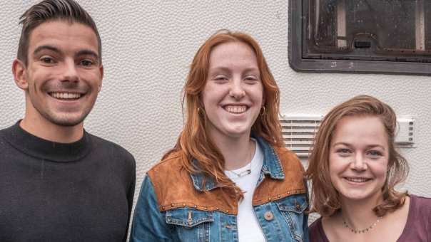 3 studenten Pabo-ALO voor de Campus Camper