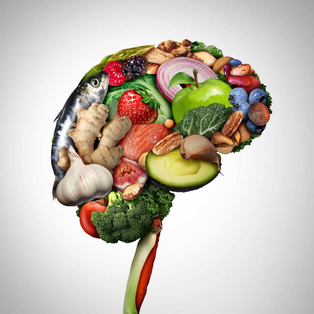 Groenten in de vorm van hersenen voor bij het project Mocia behorend bij het lectoraat Voeding, DiÃ«tetiek en Leefstijl