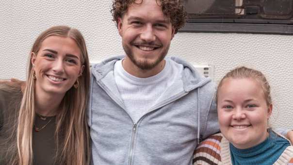 3 studenten Pedagogiek voor de Campus Camper