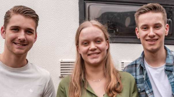 3 studenten Facility Management voor de Campus Camper