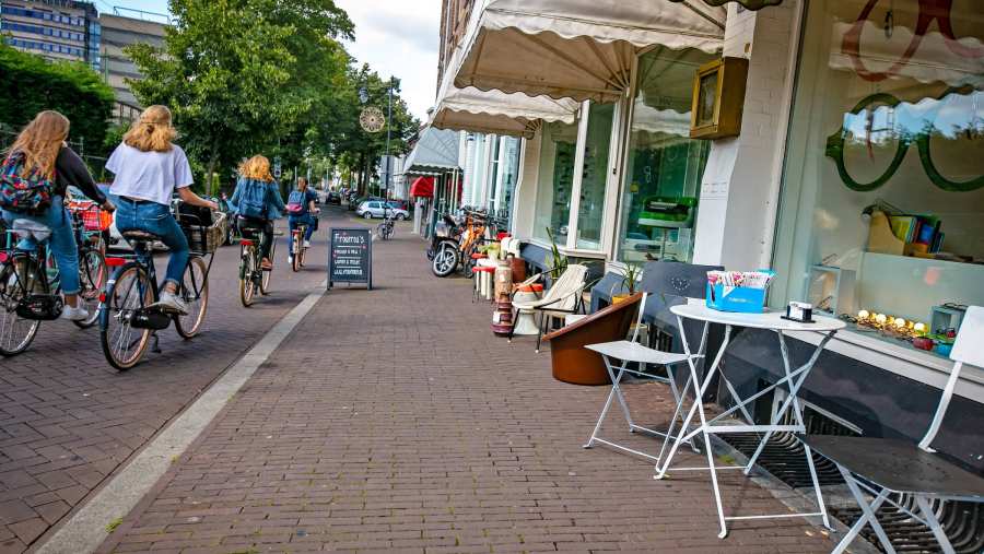 winkelstraat fietsen