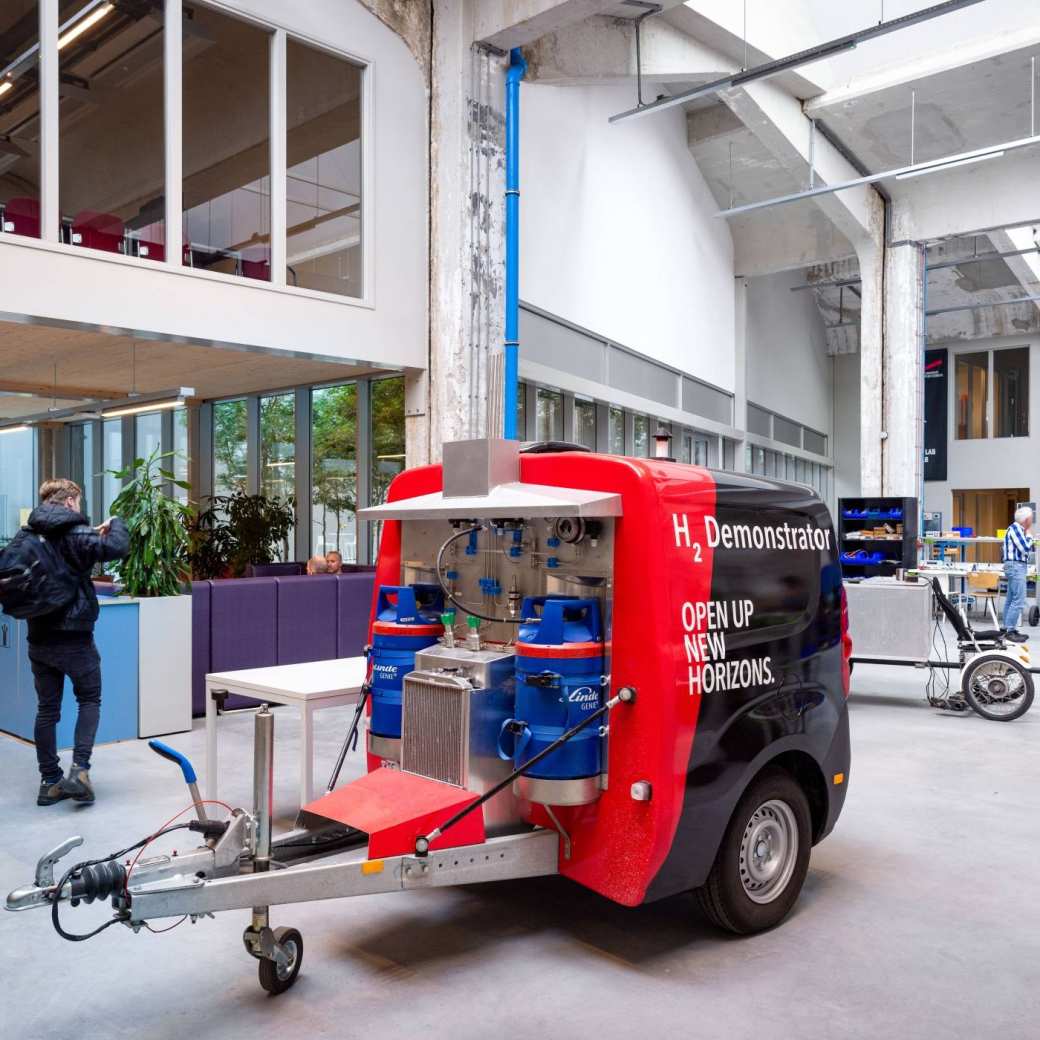 H2demonstrator in de Hal van HAN@Connectr