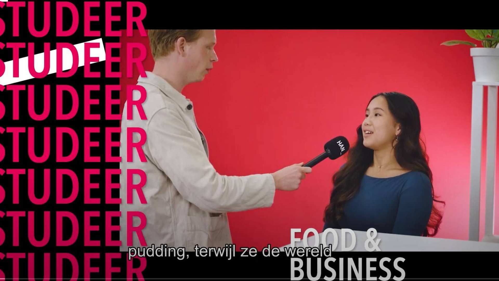 Screenshot video food & business studeer wat je liket