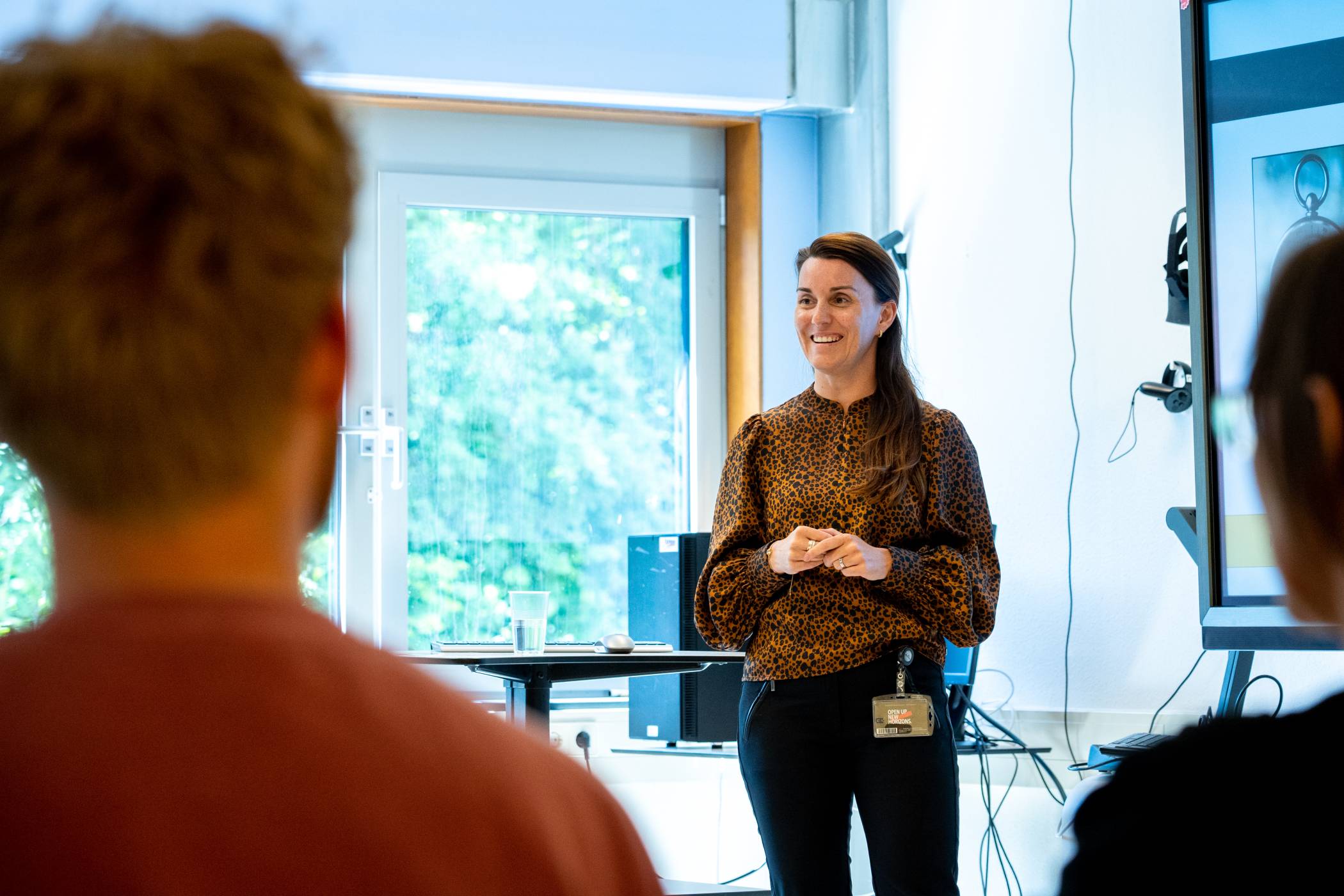 Projectleider Lisette Haan legt uit hoe de lerarenopleidingen flexibel worden ingericht.